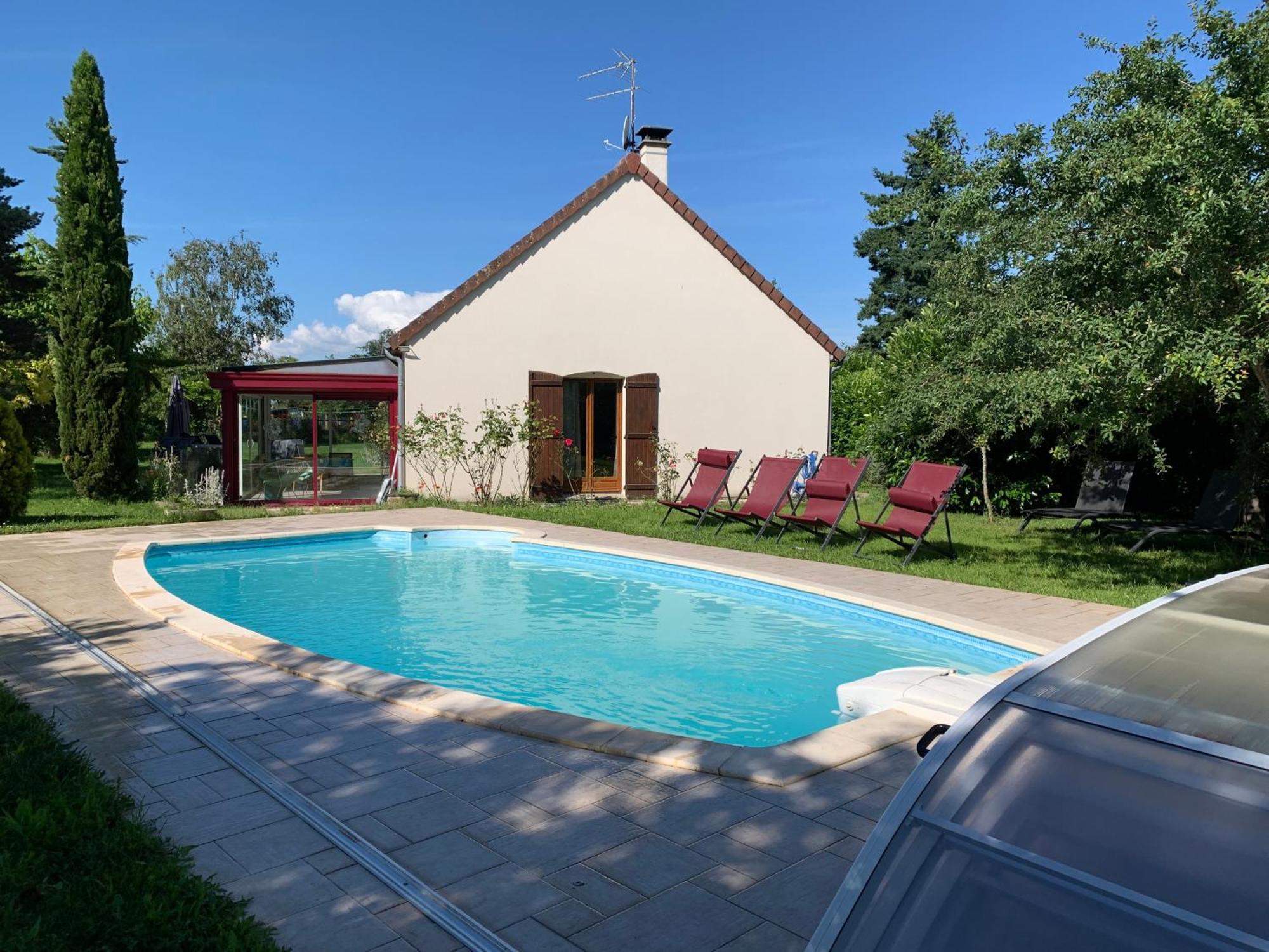 Gite 3 Etoiles Les Gourlines Avec Balneo, Veranda, Piscine Et Garage Avermes Buitenkant foto